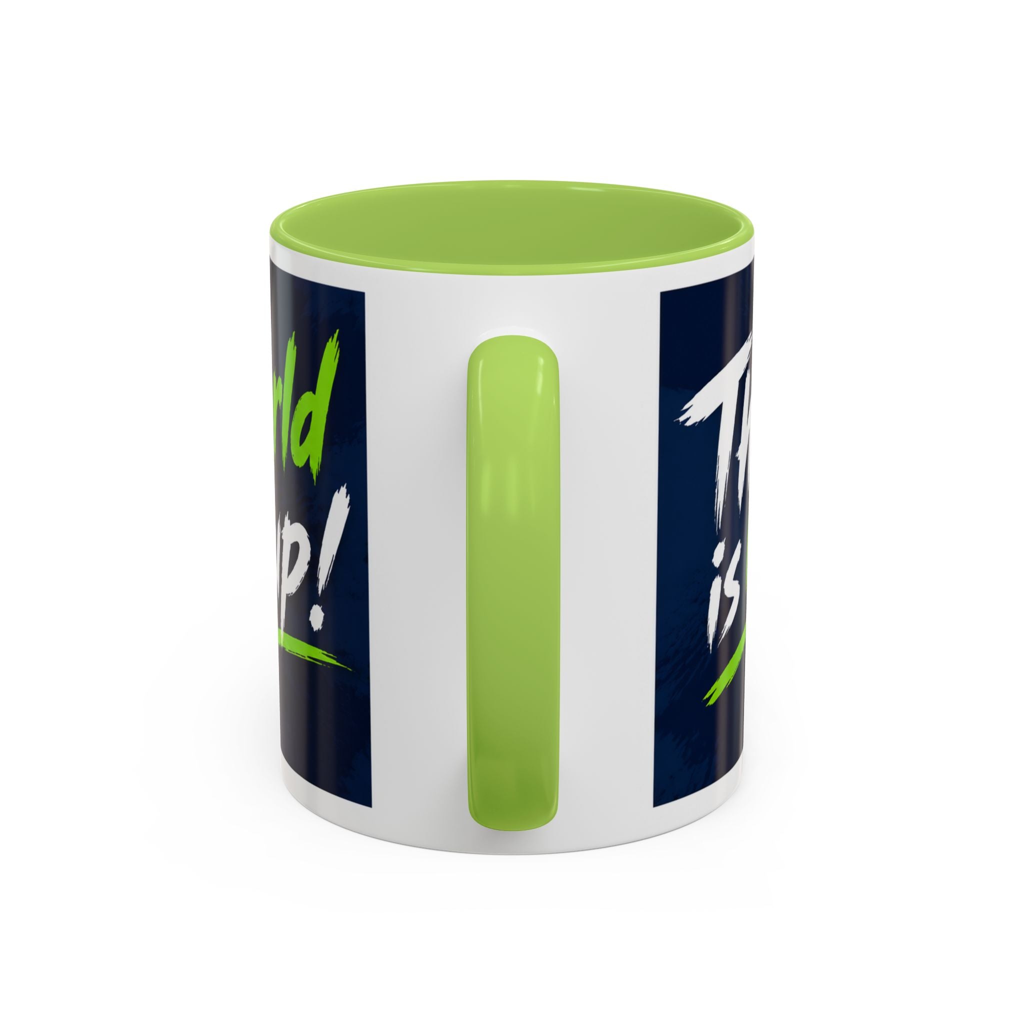 Accent Coffee Mug – 11oz & 15oz This Is My World Cup! Soccer-Inspired Earth Design