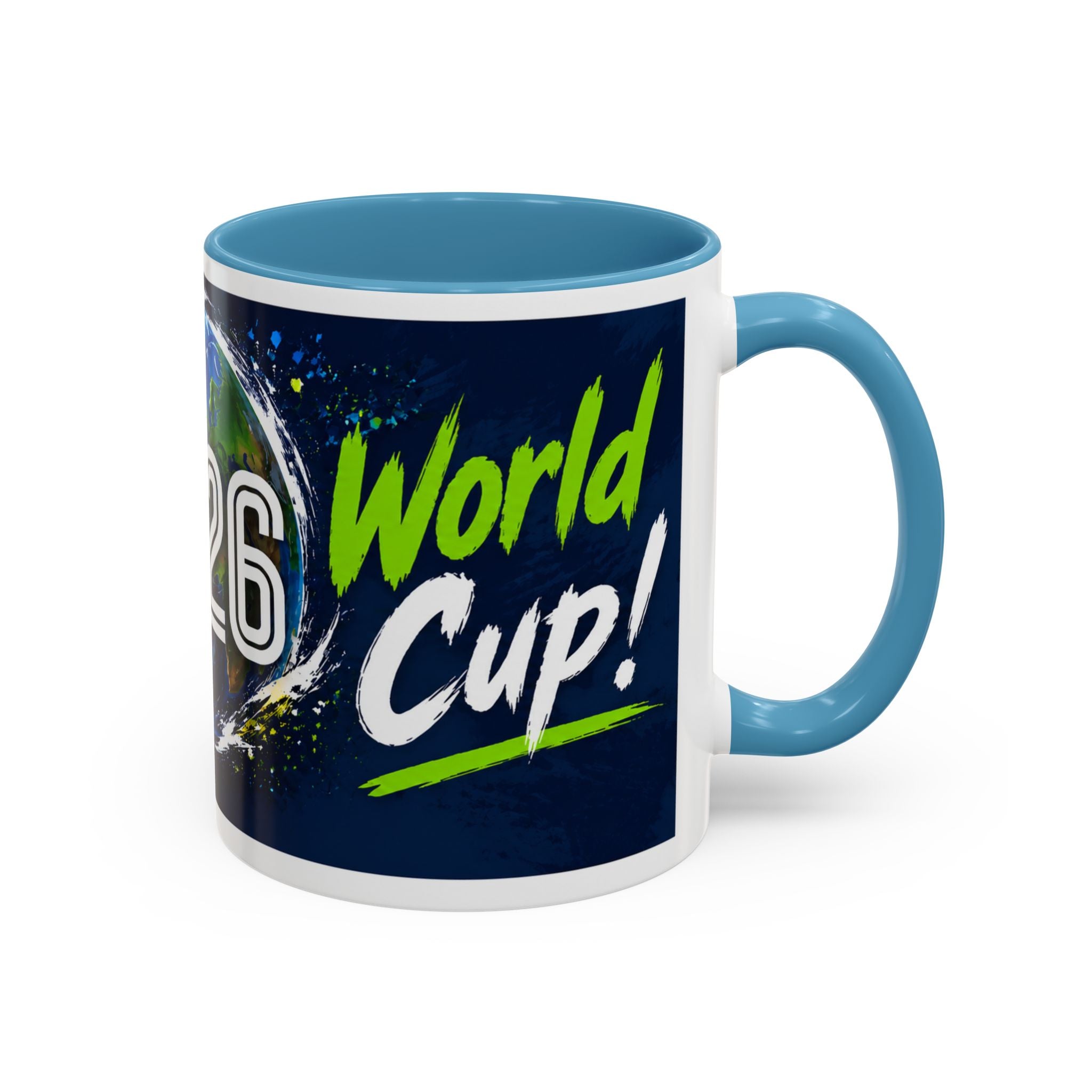 Accent Coffee Mug – 11oz & 15oz This Is My World Cup! Soccer-Inspired Earth Design