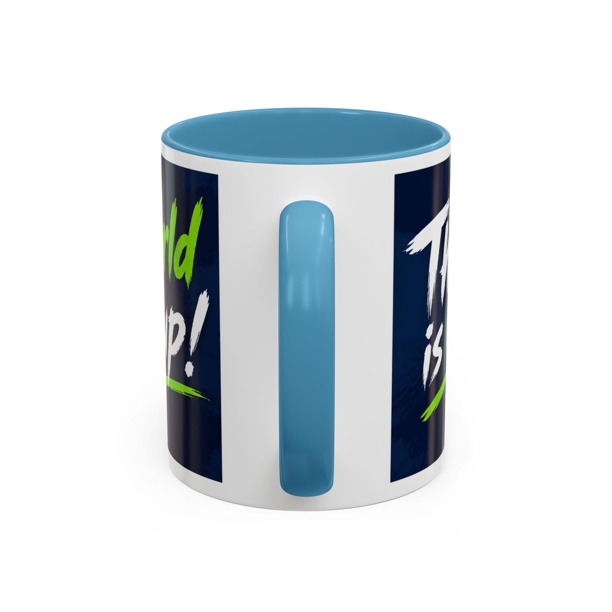 Accent Coffee Mug – 11oz & 15oz This Is My World Cup! Soccer-Inspired Earth Design