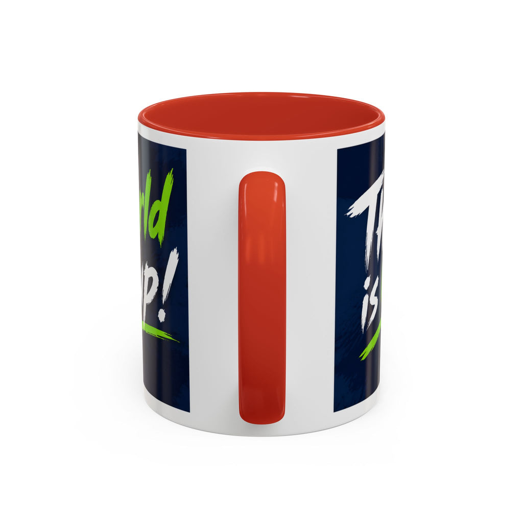 Accent Coffee Mug – 11oz & 15oz This Is My World Cup! Soccer-Inspired Earth Design