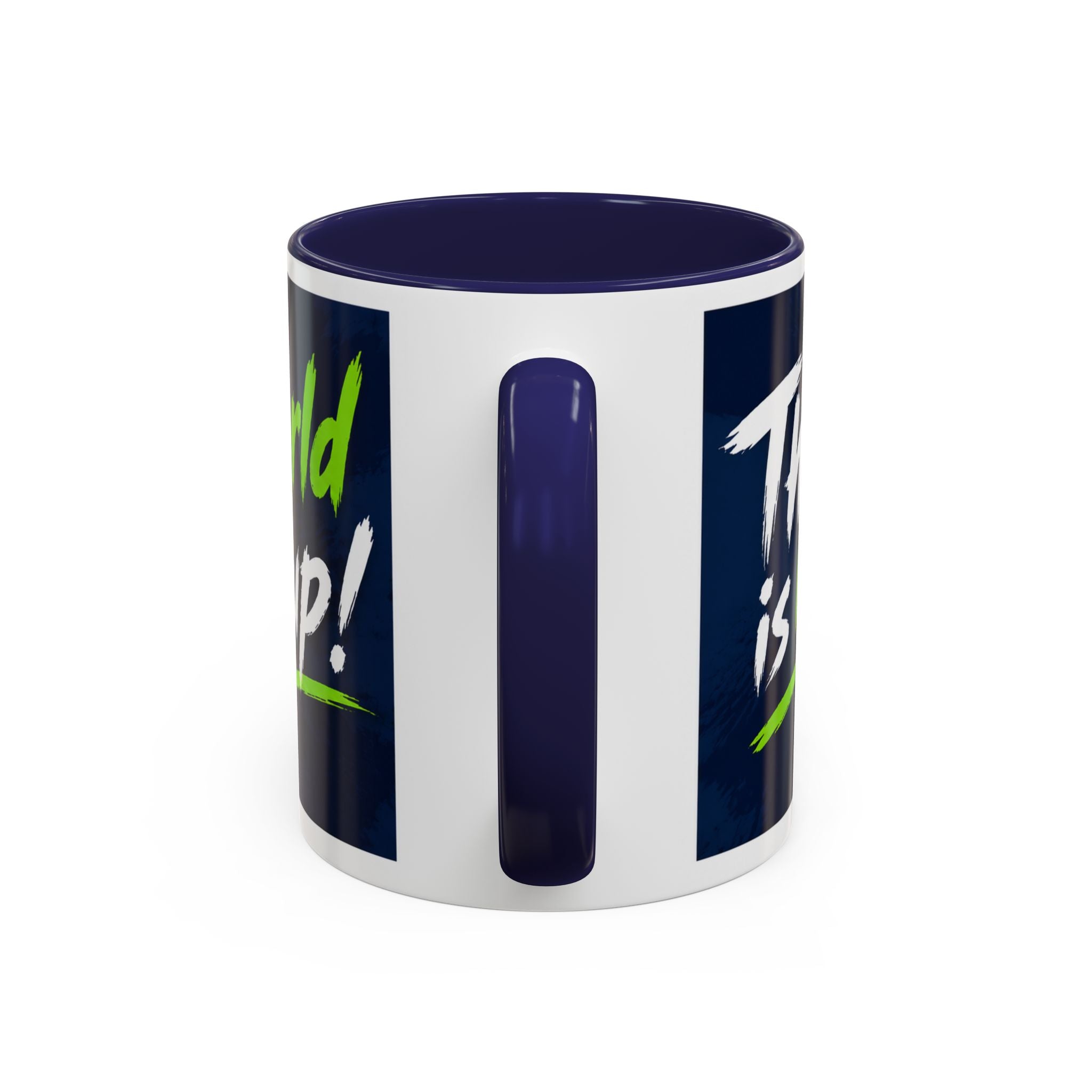 Accent Coffee Mug – 11oz & 15oz This Is My World Cup! Soccer-Inspired Earth Design