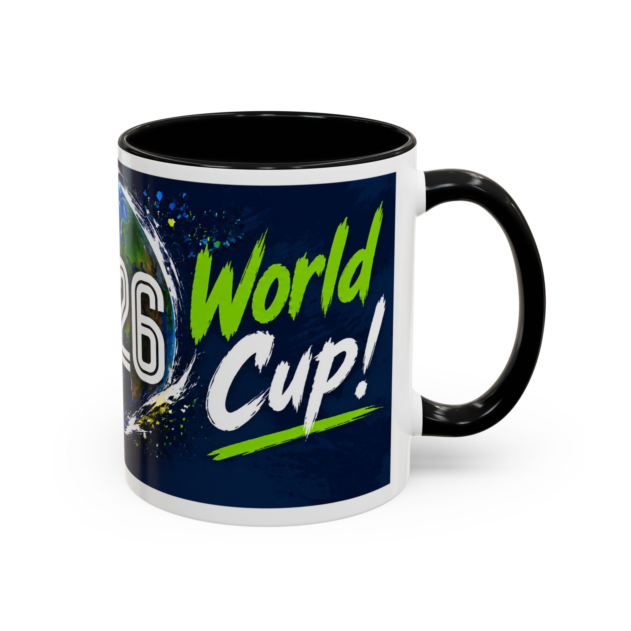 Accent Coffee Mug – 11oz & 15oz This Is My World Cup! Soccer-Inspired Earth Design