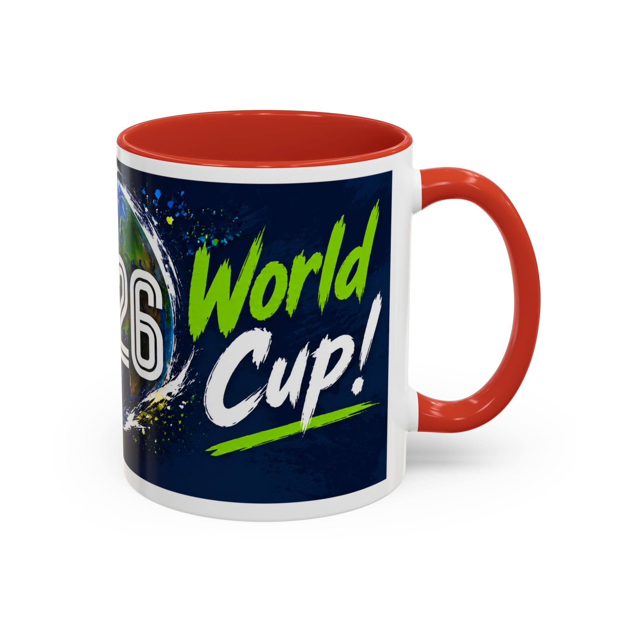 Accent Coffee Mug – 11oz & 15oz This Is My World Cup! Soccer-Inspired Earth Design