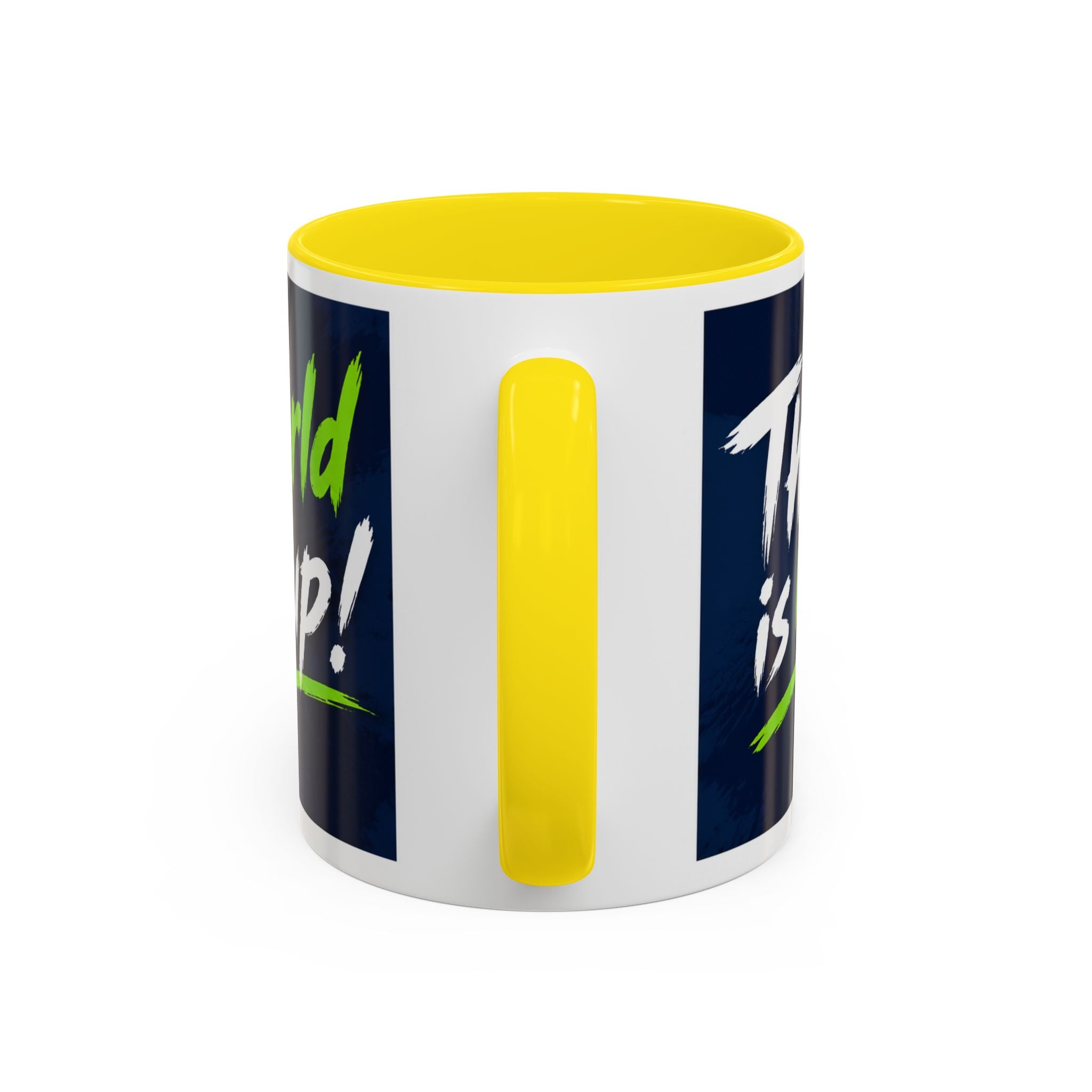 Accent Coffee Mug – 11oz & 15oz This Is My World Cup! Soccer-Inspired Earth Design