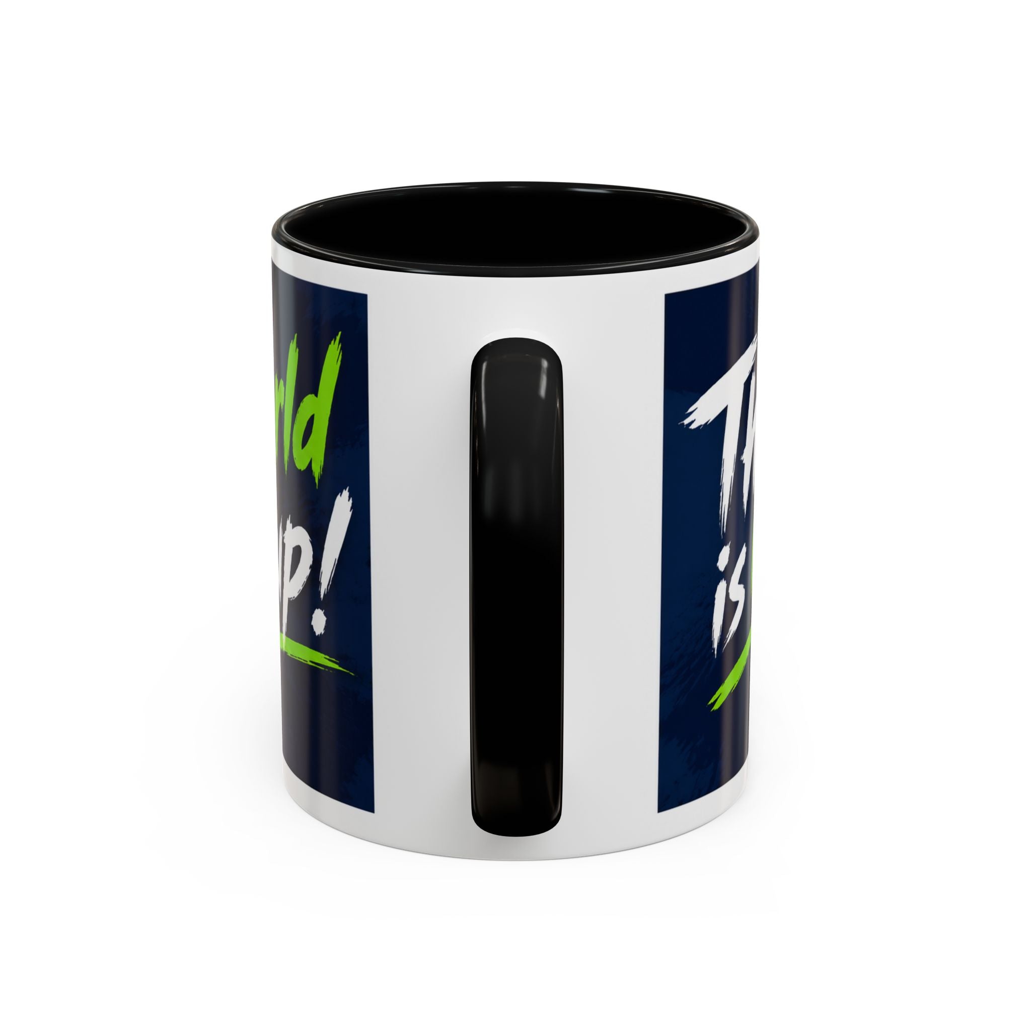 Accent Coffee Mug – 11oz & 15oz This Is My World Cup! Soccer-Inspired Earth Design